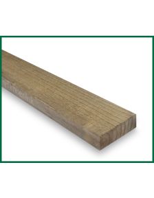 Sawn Treated Timber Board 75mm x 22mm (3" x 1") 