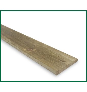 Treated Feather Edge Board 125mm x 22mm (5"x1")