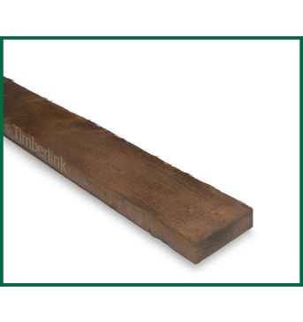 Brown Sawn Treated Timber Board 4.8m x 75mm x 22mm (3" x 1")