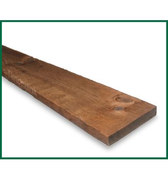 Sawn Treated Timber Board 3.0m x 150mm x 22mm  (6" x 1") Brown