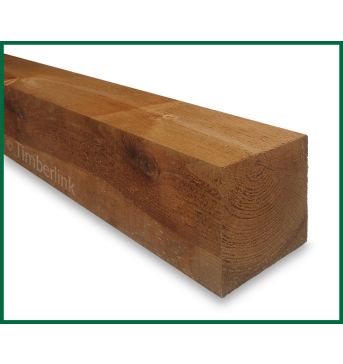 Redwood Treated Post 100mm x 100mm (4"x4") Brown